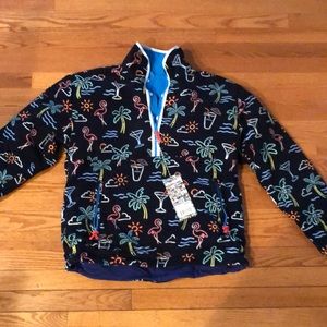 Chubbies reversible fleece 1/2 zip pullover